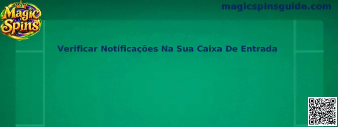 Verificar notificações na caixa de entrada